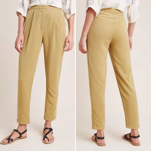 NWT Anthropologie SEEN WORN KEPT Pleated Soft Modal Trousers 12